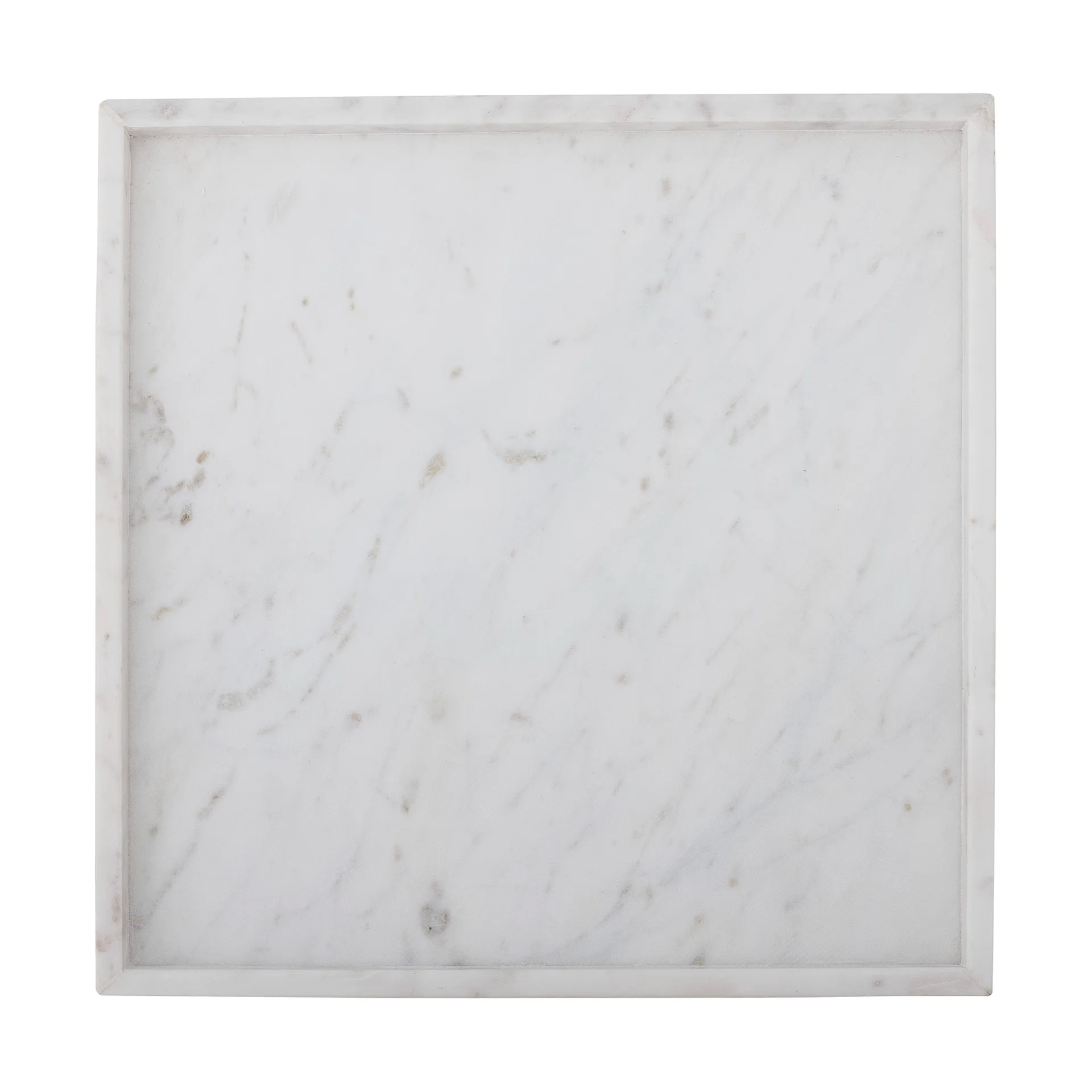 Plateau de décoration Majsa 35x35 cm, White marble Bloomingville