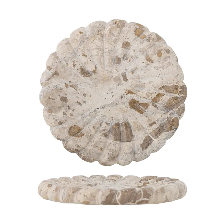 Plateau Marlie en marbre Ø22,5 cm - Naturel - Bloomingville