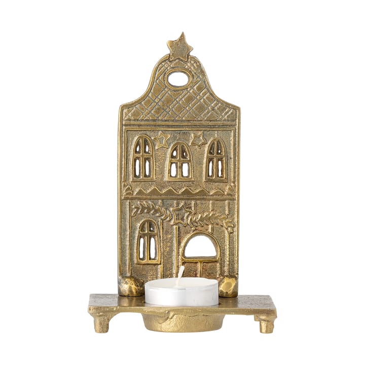 Porte-bougie chauffe-plat Crista 5,5x14 cm, Laiton Bloomingville