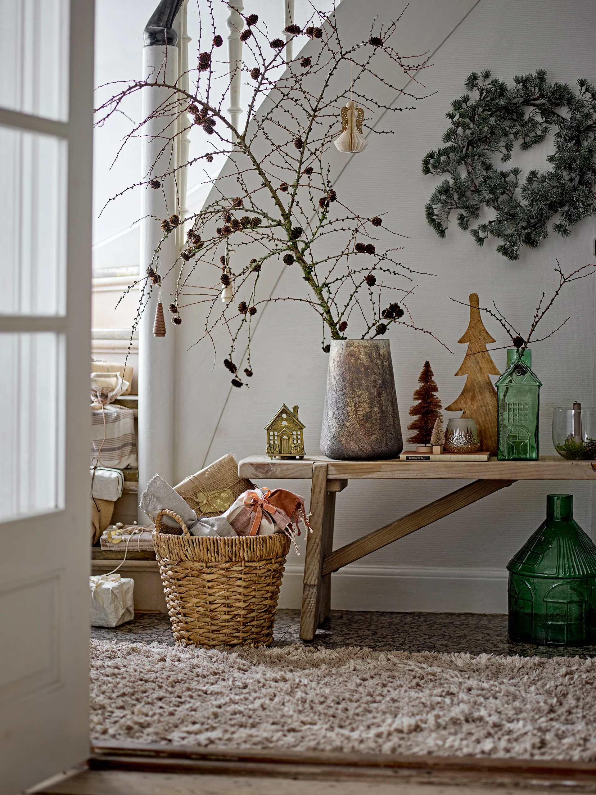 Porte-bougie chauffe-plat Crista 6x14 cm, Laiton Bloomingville