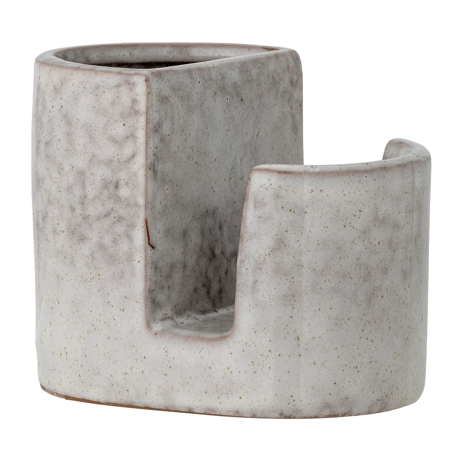 Porte-brosses à vaisselle Joye avec récipient pour éponge de cuisine, Gris Bloomingville