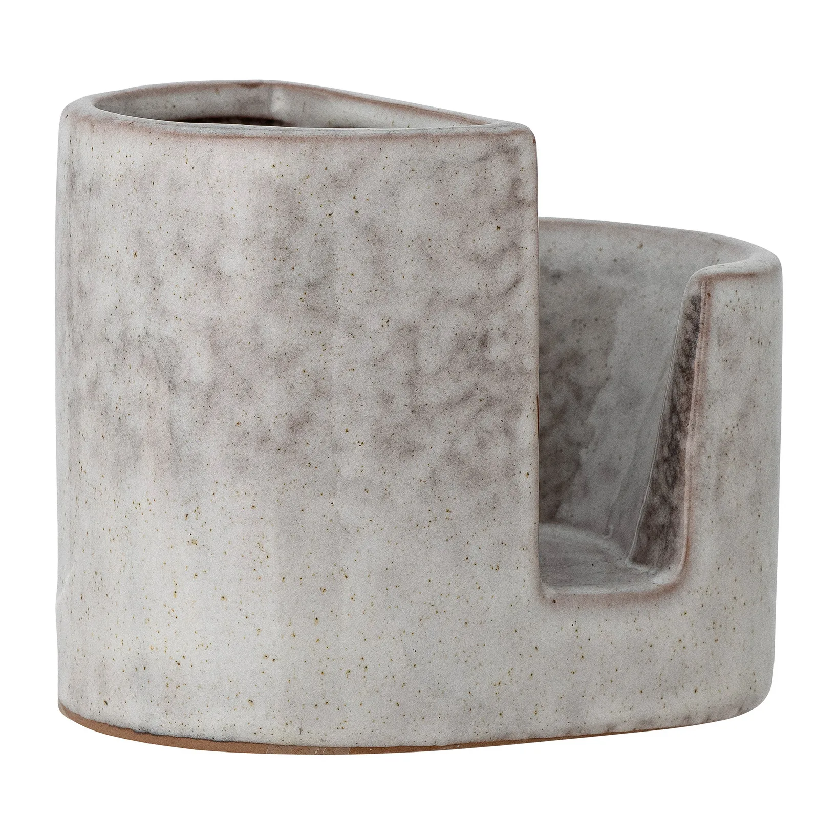 Porte-brosses à vaisselle Joye avec récipient pour éponge de cuisine, Gris Bloomingville