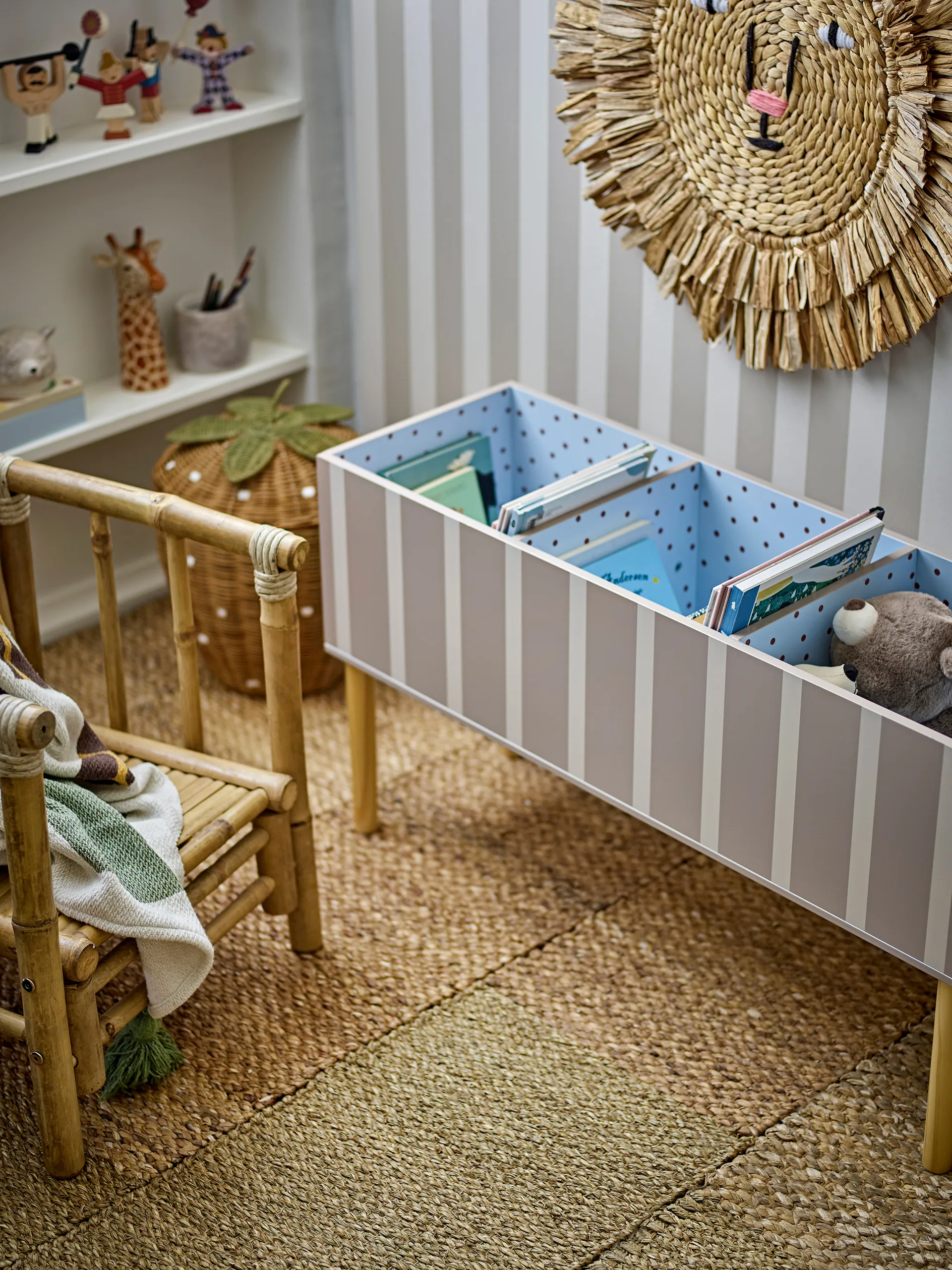 Porte-livres Salam 90x50 cm, Marron Bloomingville