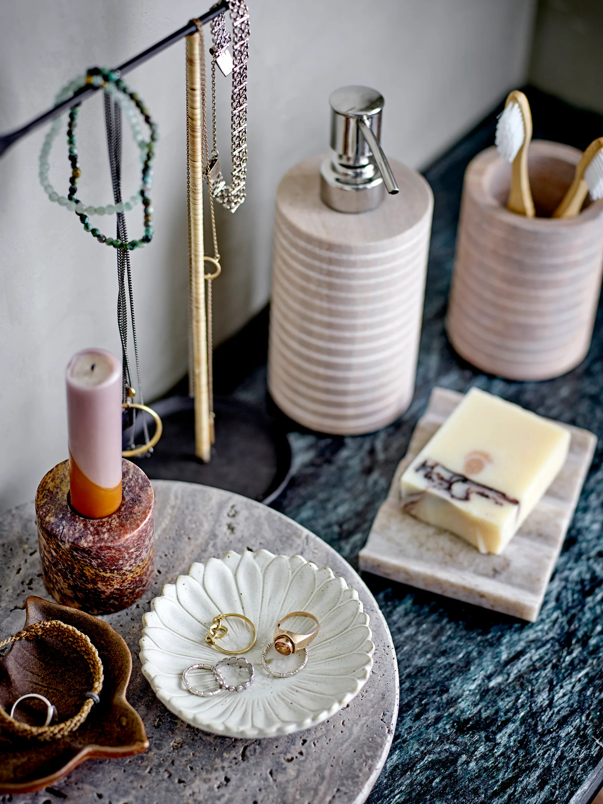 Porte-savon Damila, Marbre naturel Bloomingville