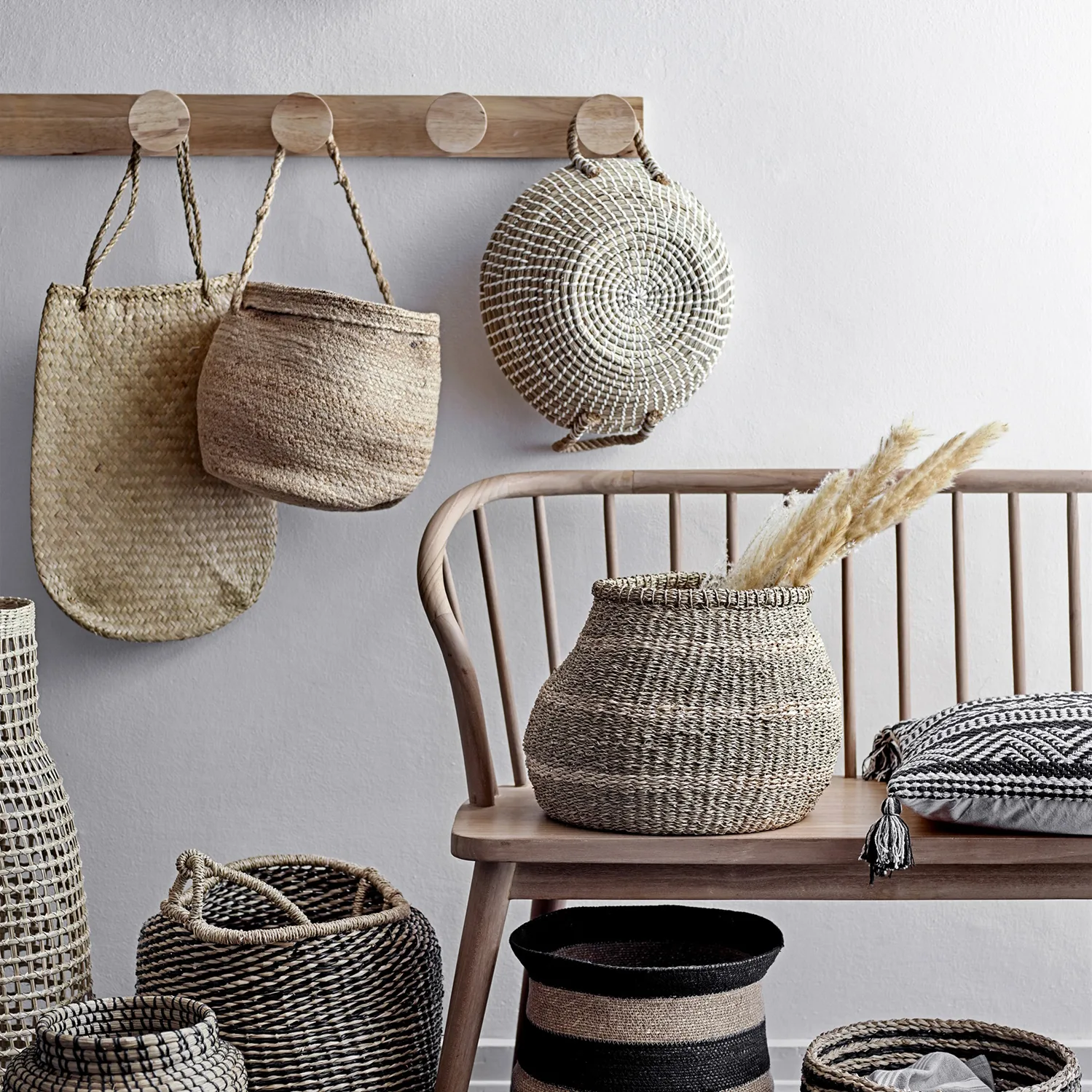 Porte vêtements Bloomingville 90 cm, Nature Bloomingville