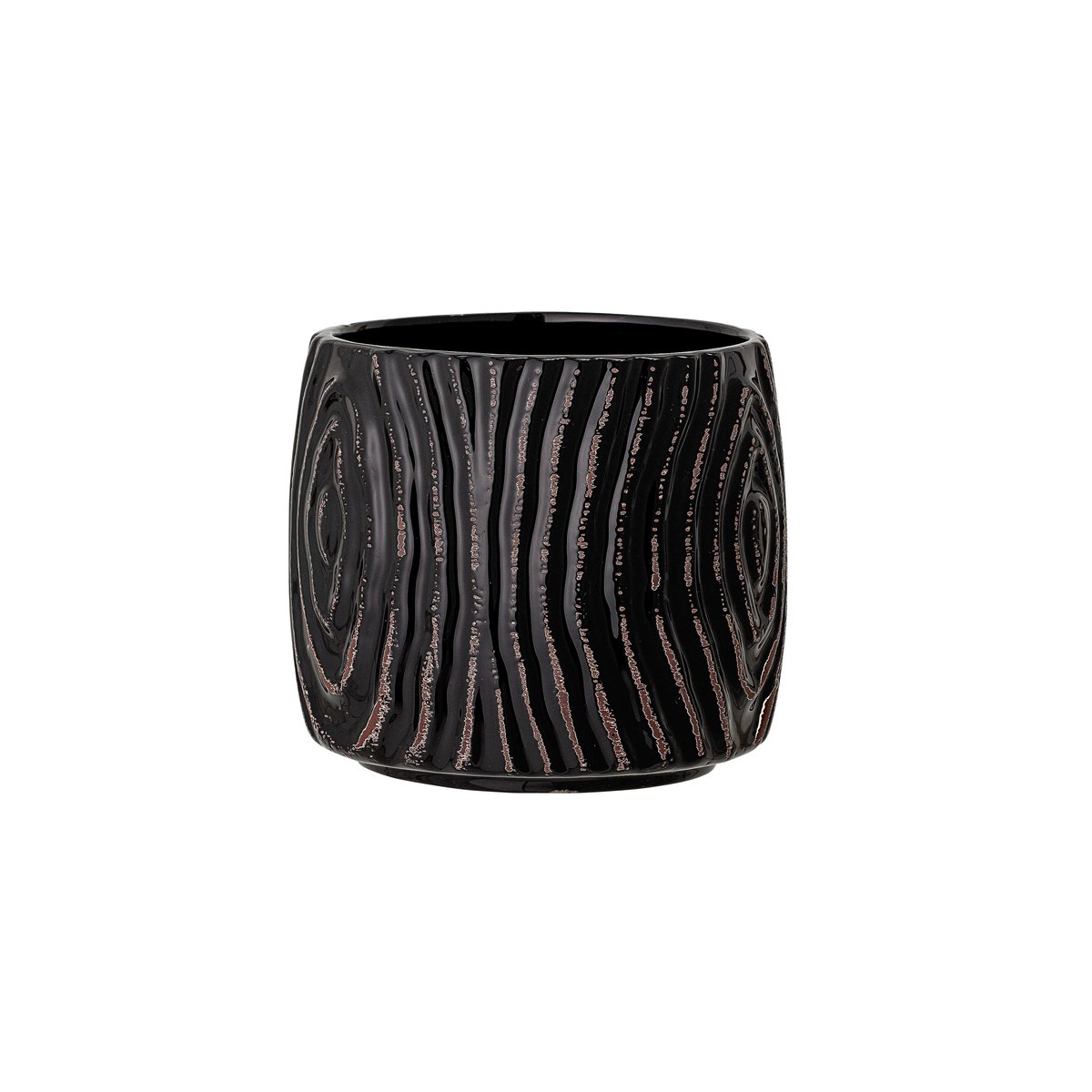 Bloomingville Pot Atena o13,5 cm Noir | Design Scandinave | Cache-pots | Noir