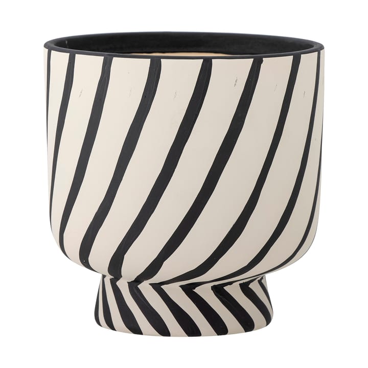 Pot Malena Ø16x16 cm - Black stripes - Bloomingville