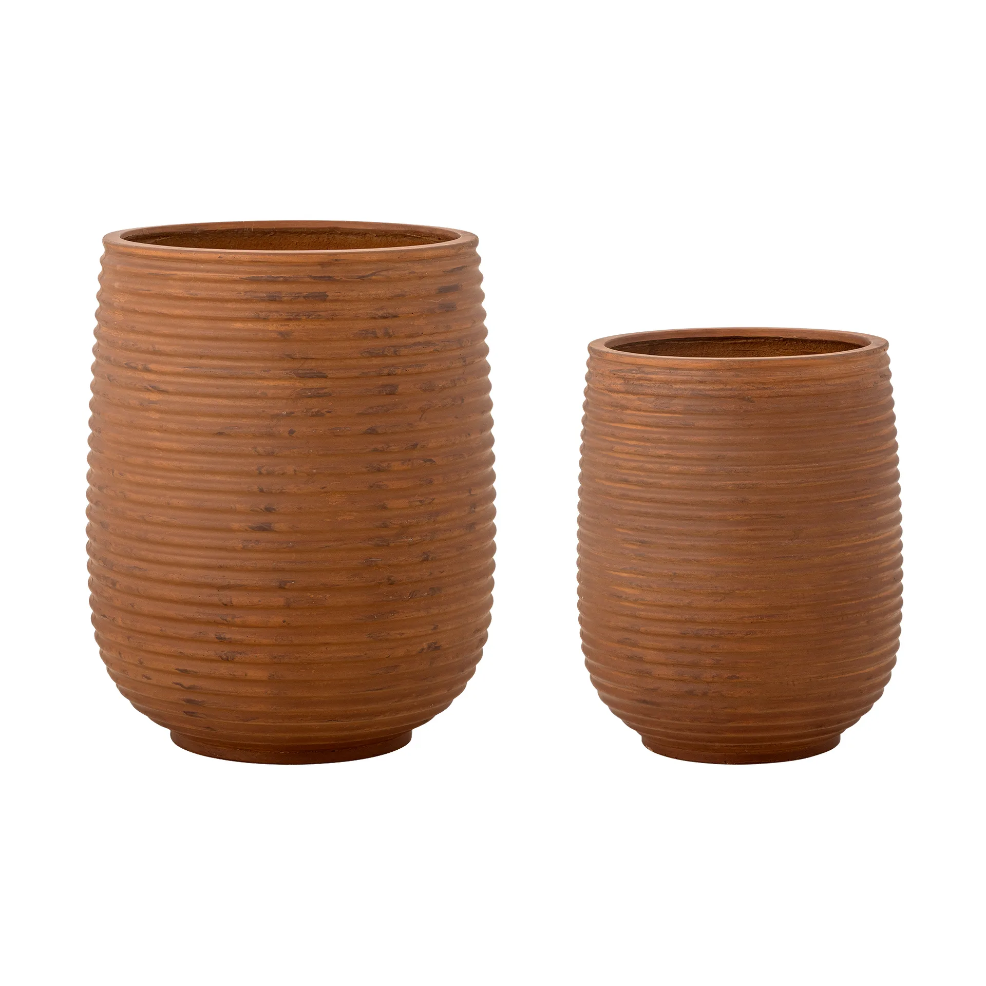 Pot Mesola Lot de 2, Marron Bloomingville
