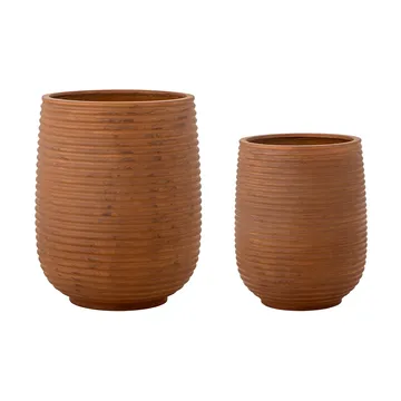 Pot Mesola Lot de 2 - Marron - Bloomingville