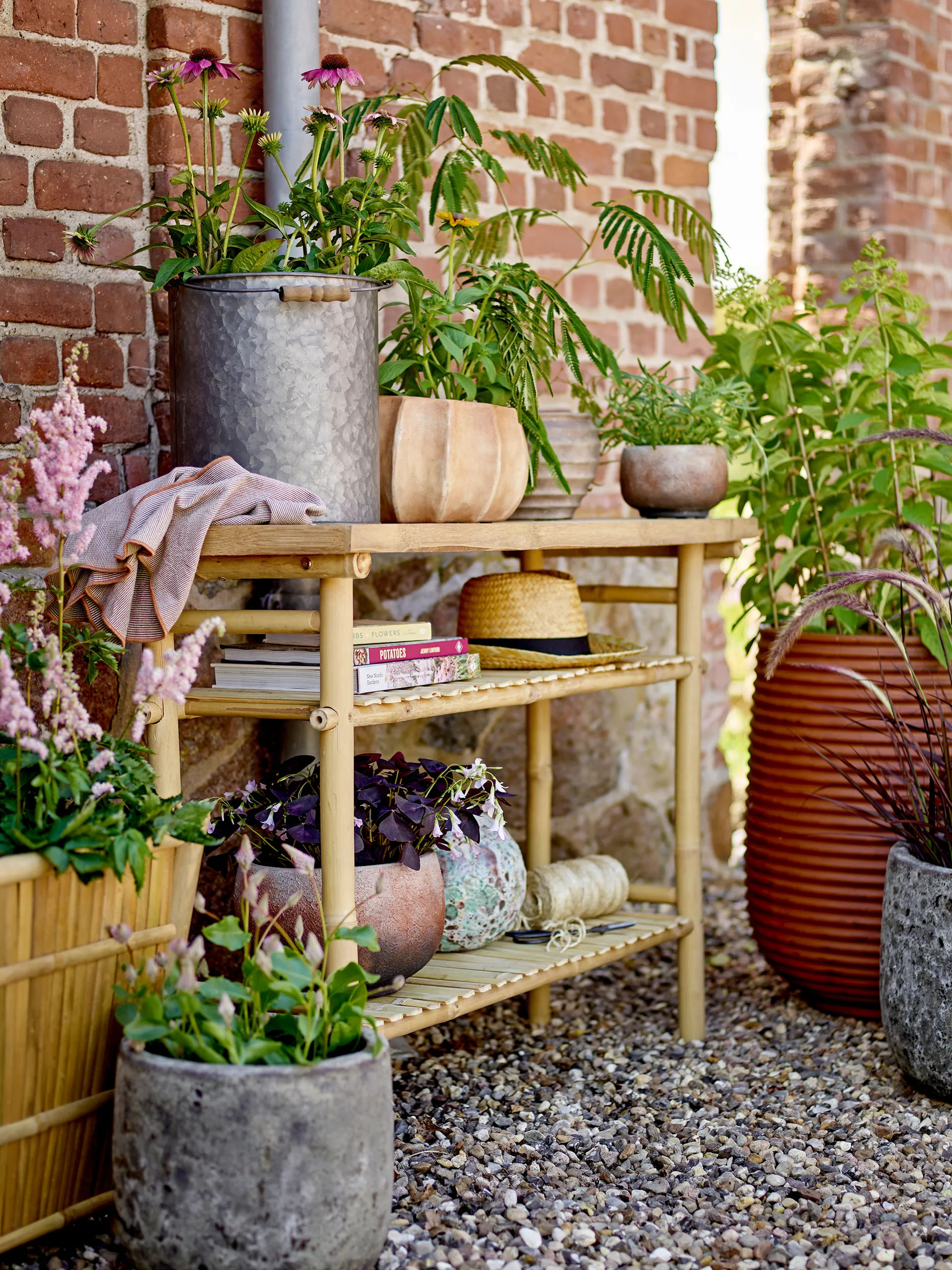 Pot Mesola Lot de 2, Marron Bloomingville