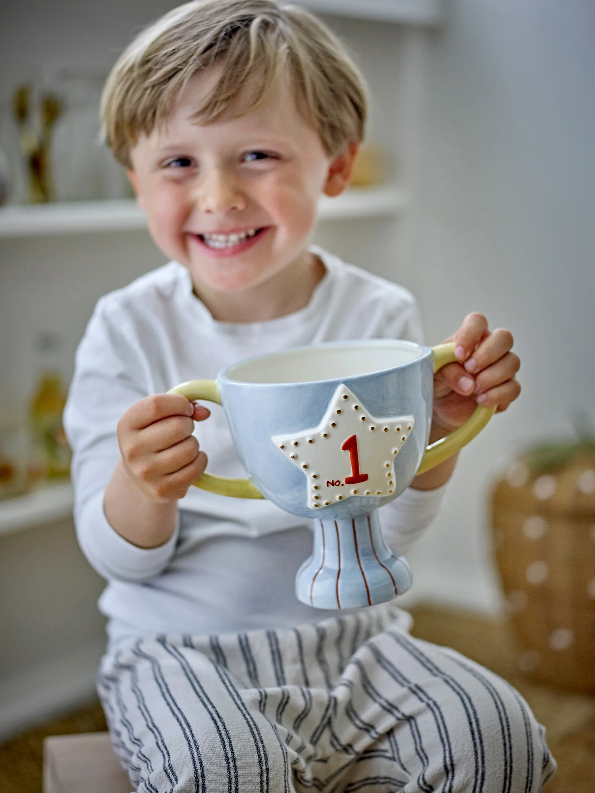 Pot Trophy 23x16 cm, Bleu Bloomingville