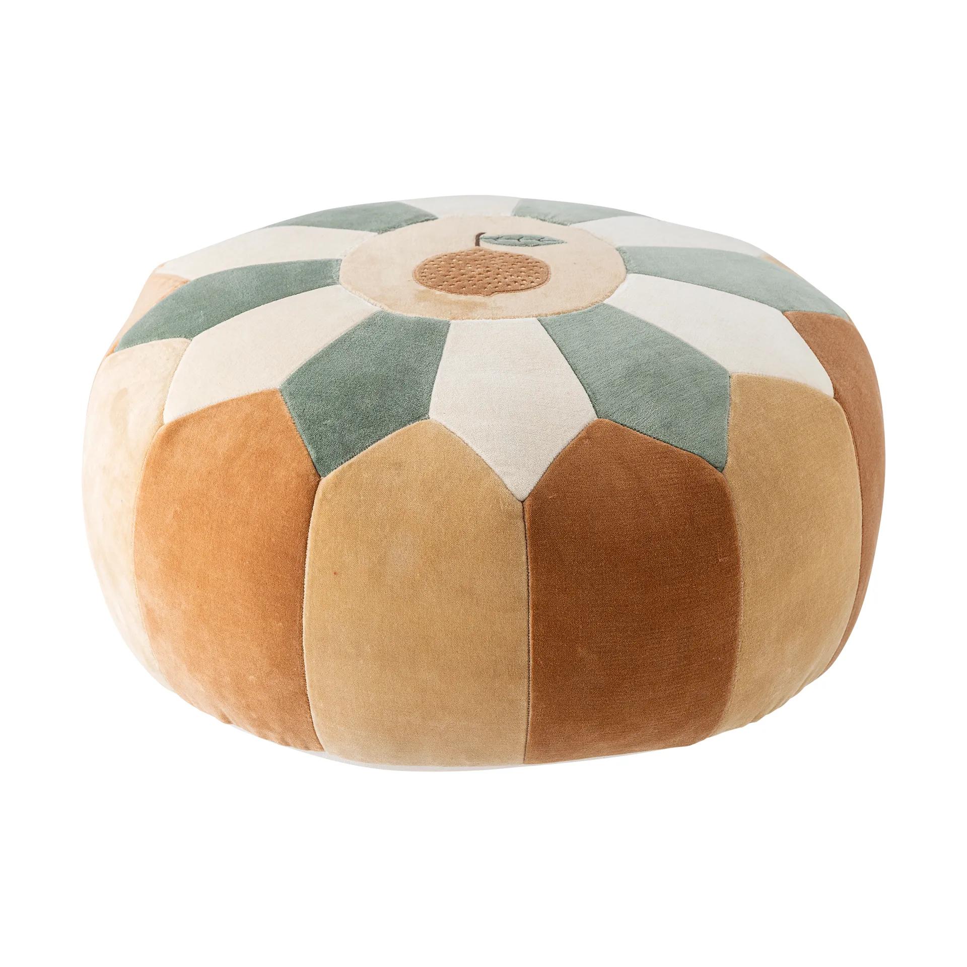 Pouf Agnes Ø50x30 cm, Marron Bloomingville