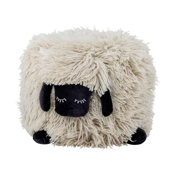 Pouf en laine Dolly 50x45 cm - Blanc - Bloomingville