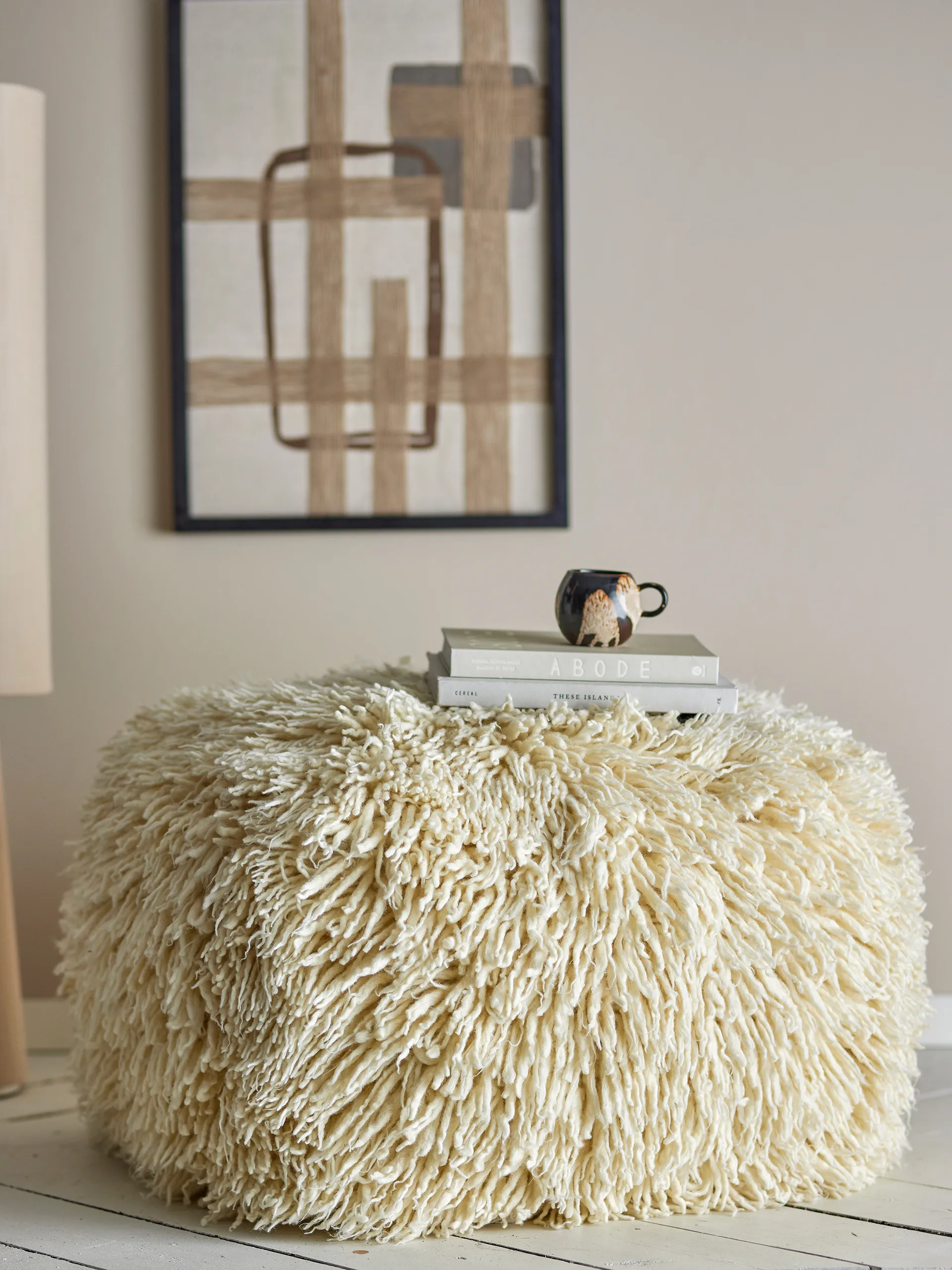 Pouf Lomba, Nature, 80x45x80 cm Bloomingville