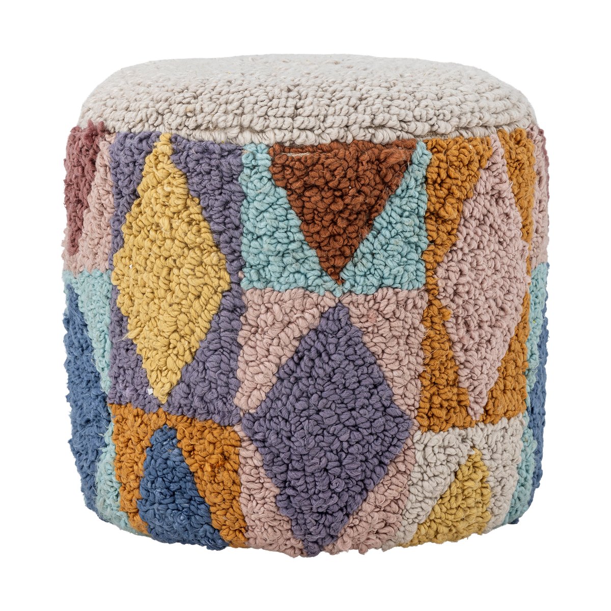 Bloomingville Pouf Miaki 30xo30 cm Gris | Design Scandinave | Poufs | Gris