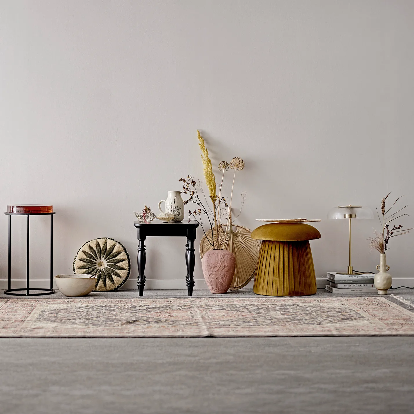 Pouf Roberta, Marron Bloomingville