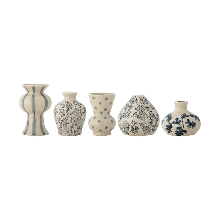 Quinto vase - Grès bleu, 5 pièces - Bloomingville