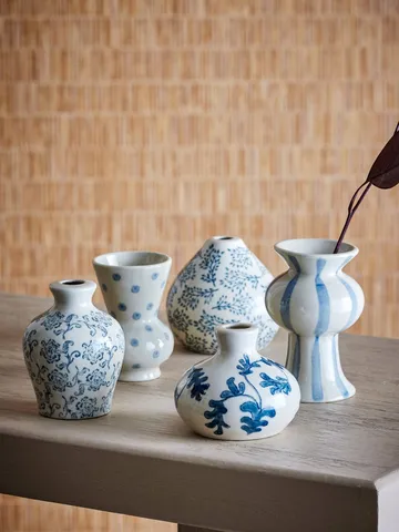 Quinto vase - Grès bleu, 5 pièces - Bloomingville