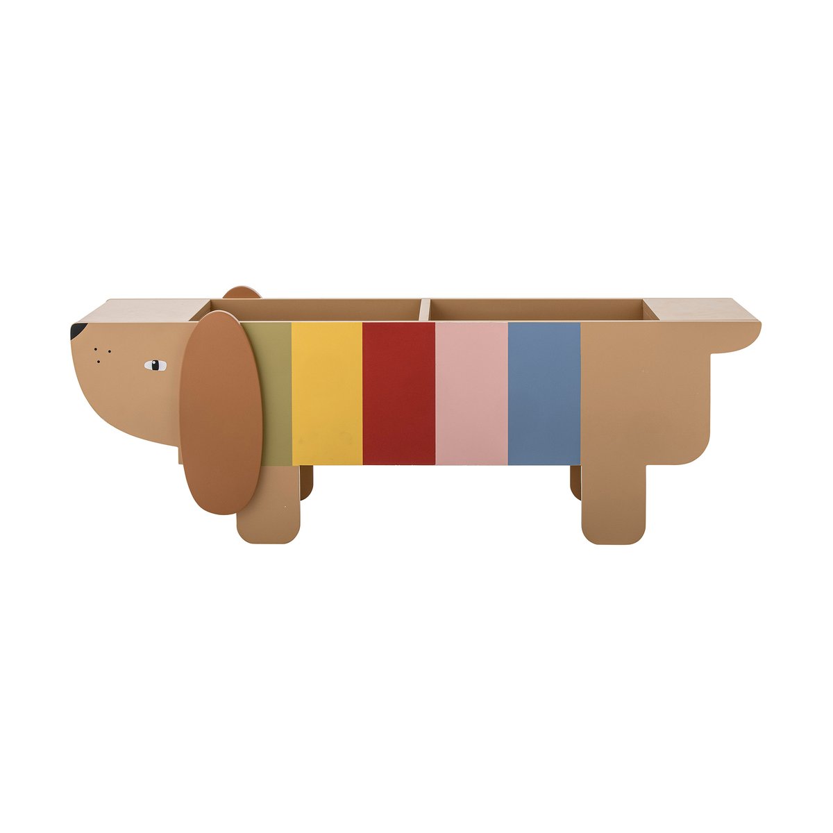 Bloomingville Range-livre Charlie Brown-multi | Design Scandinave | Étagères & systèmes de rayonnage | Marron