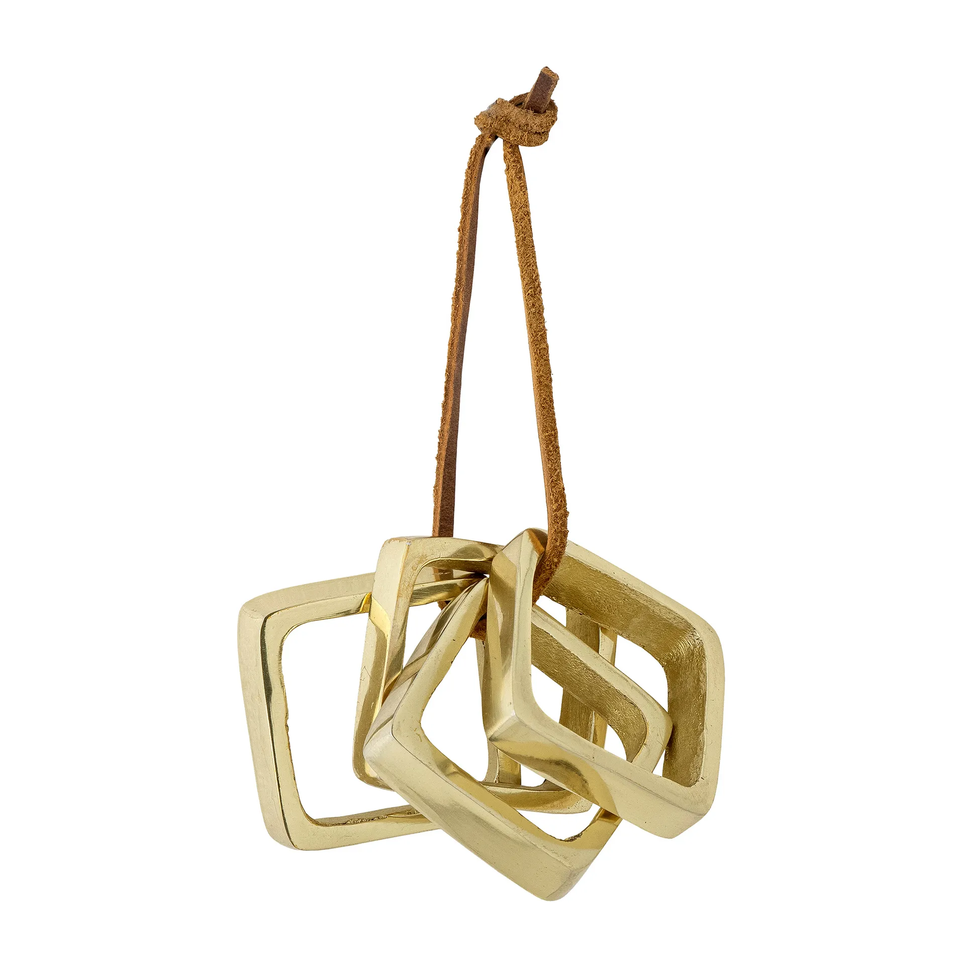 Rond de serviette Cybelle 4,5x4,5 cm, lot de 4, Or Bloomingville