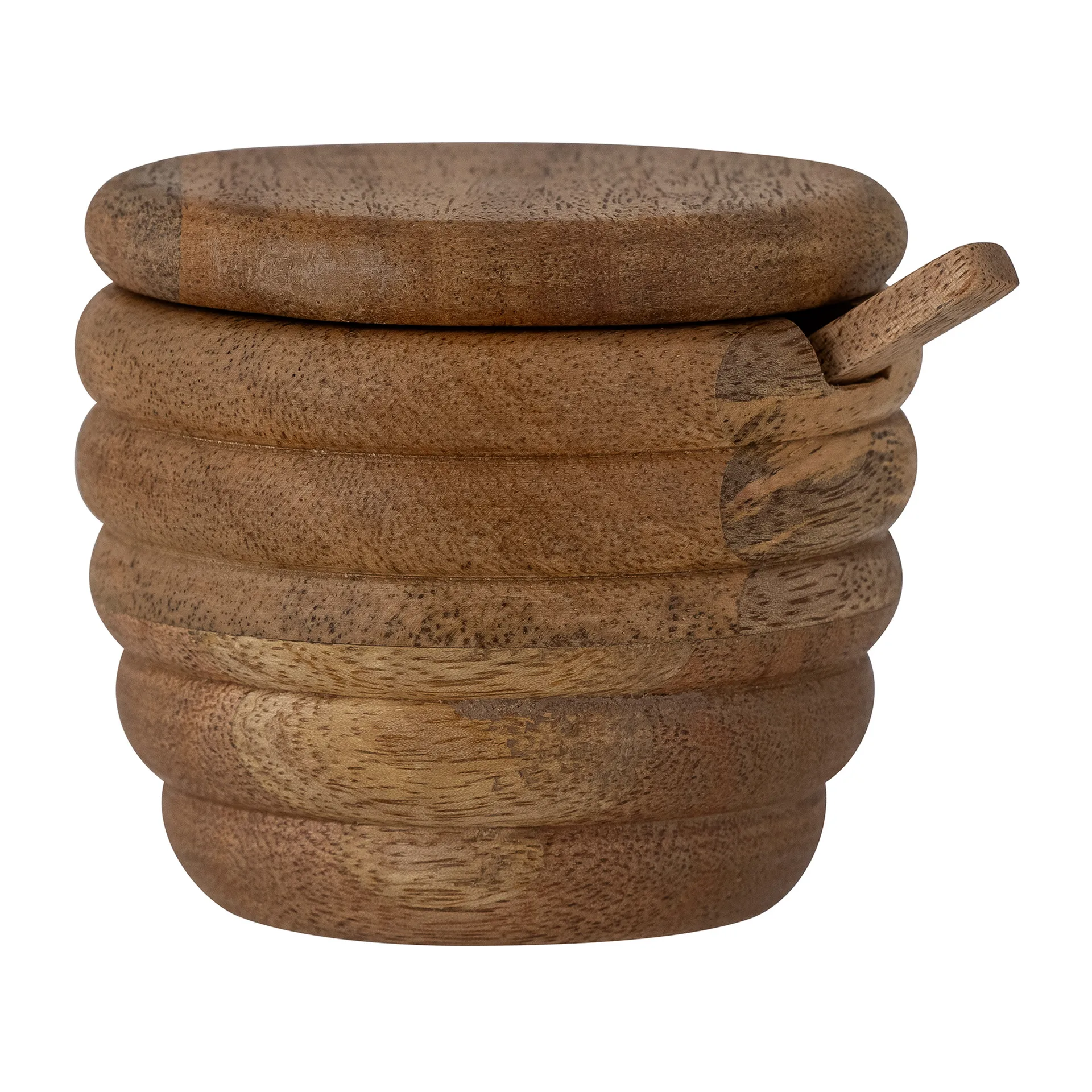 Salière avec cuillère Tilda Ø9 cm, Nature Bloomingville