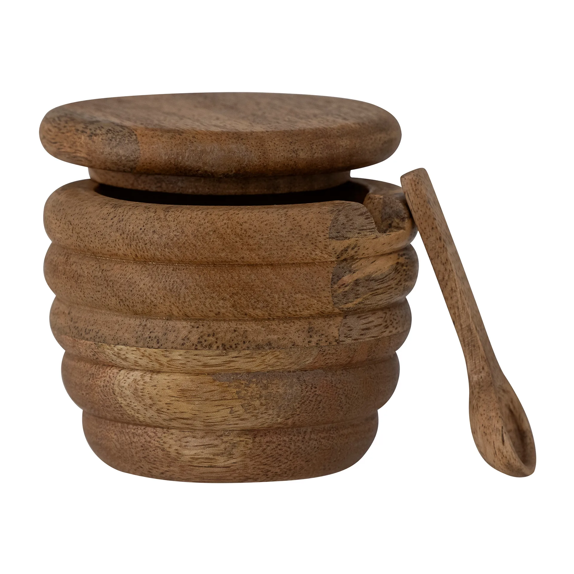 Salière avec cuillère Tilda Ø9 cm, Nature Bloomingville