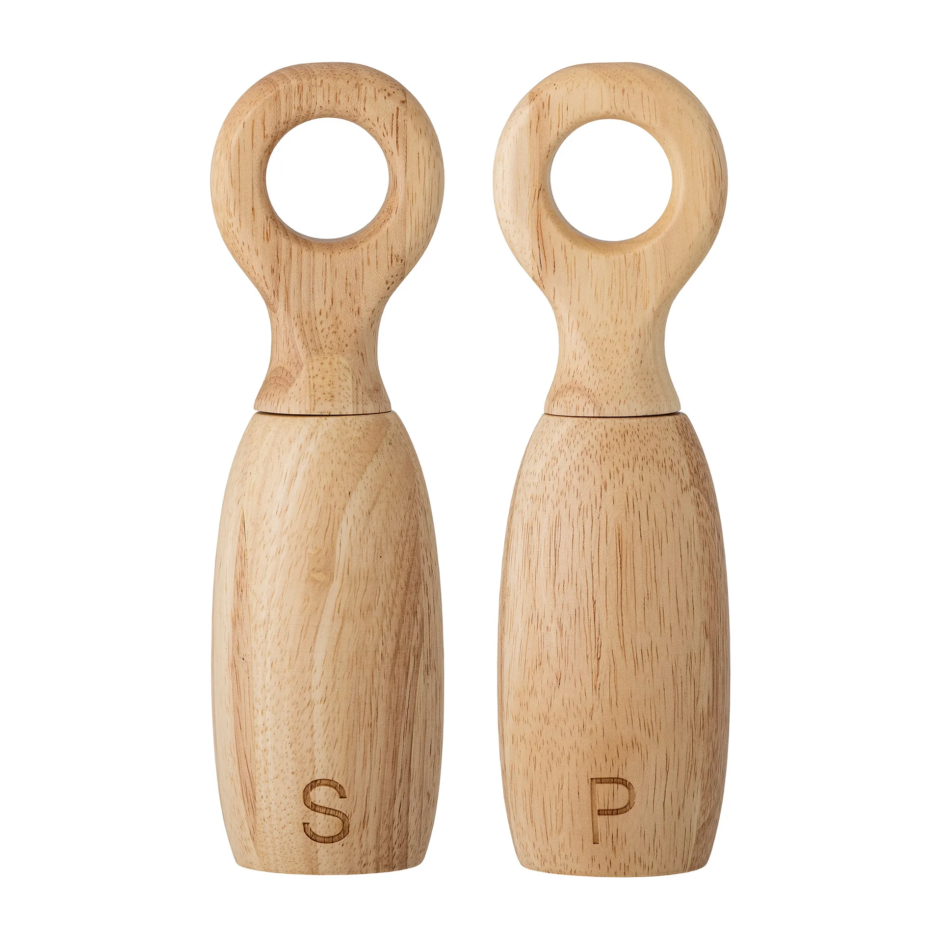 Salière et poivrière Martim 21 cm, Bois d’hévéa Bloomingville