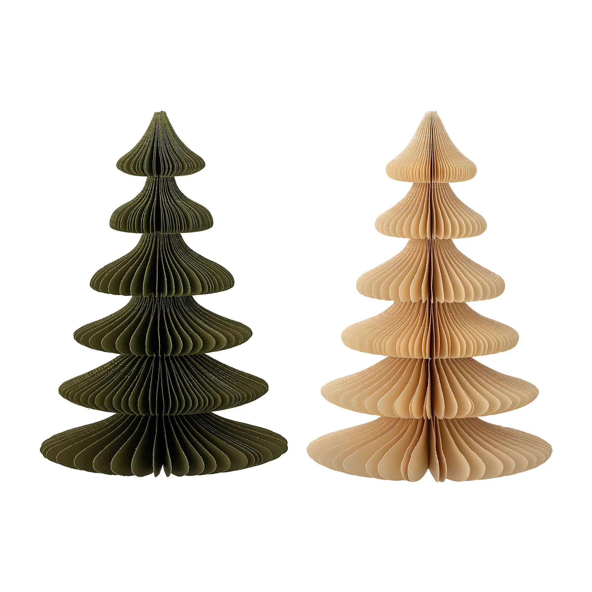 Sapin décoratif Milan Lot de 2 - 22,5 cm, Green Bloomingville