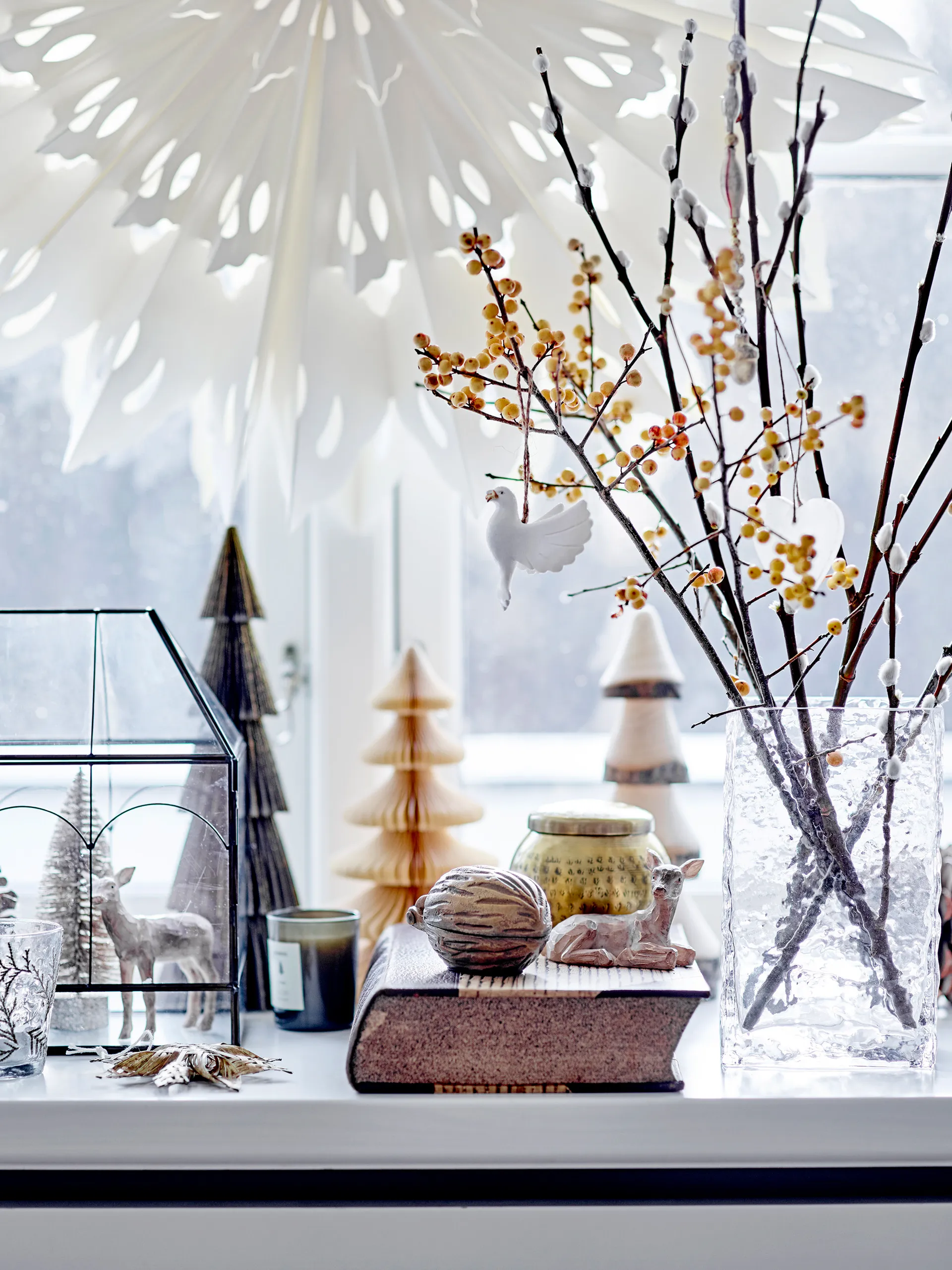 Sapin décoratif Milan Lot de 2 30,5 cm, Green Bloomingville