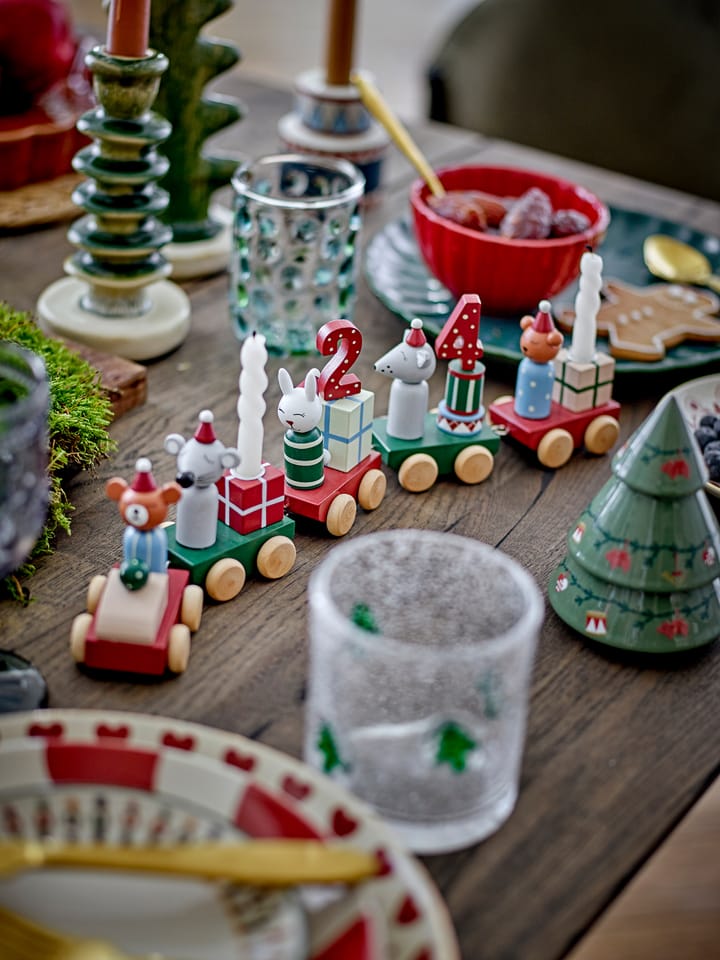 Sapin décoratif Yule, 2 pièces, Beige-vert Bloomingville