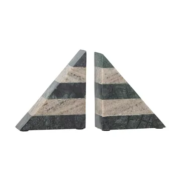 Serre-livres Abir 2 pièces - Marbre vert-blanc - Bloomingville