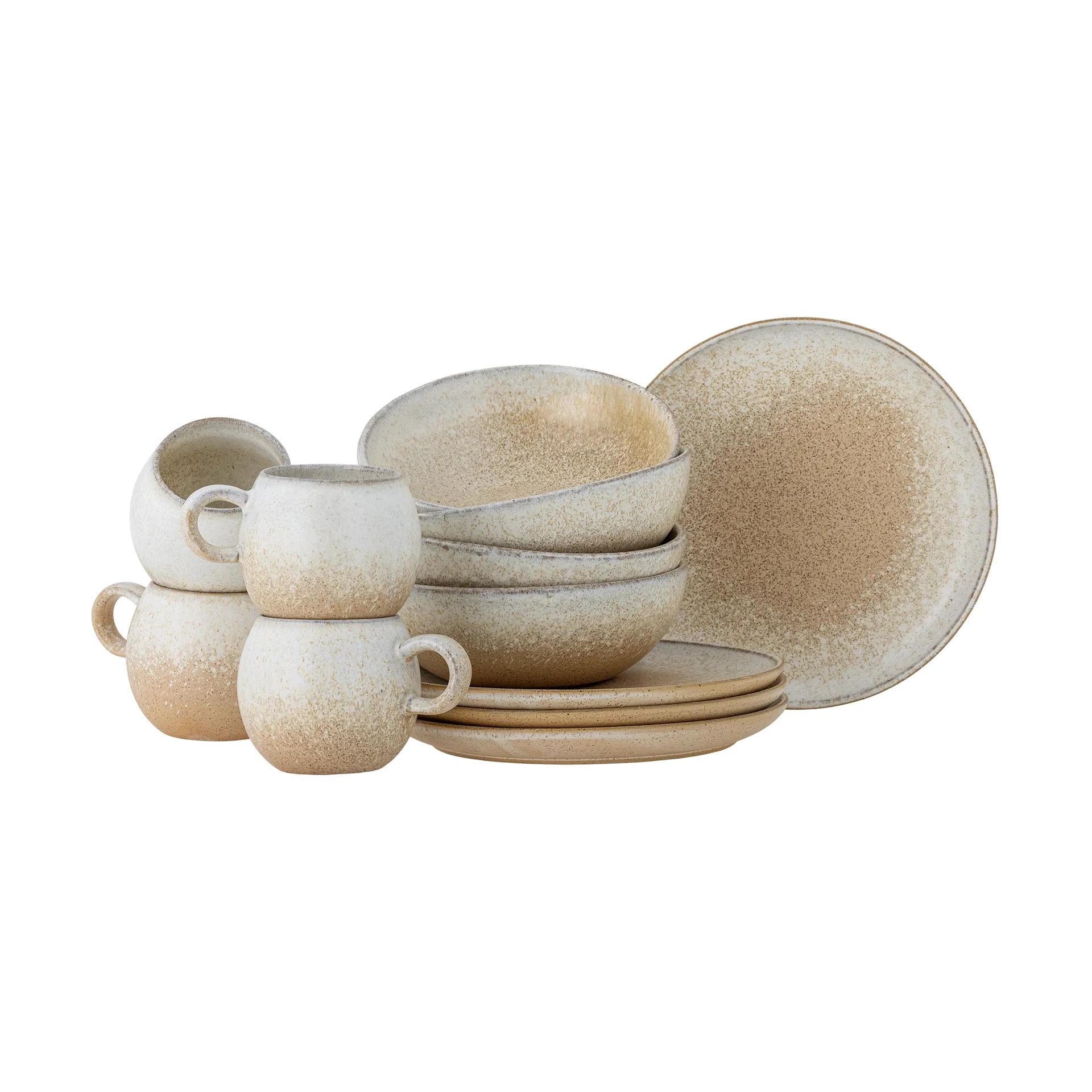 Service de petit déjeuner Paula 12 pièces, Nature Bloomingville
