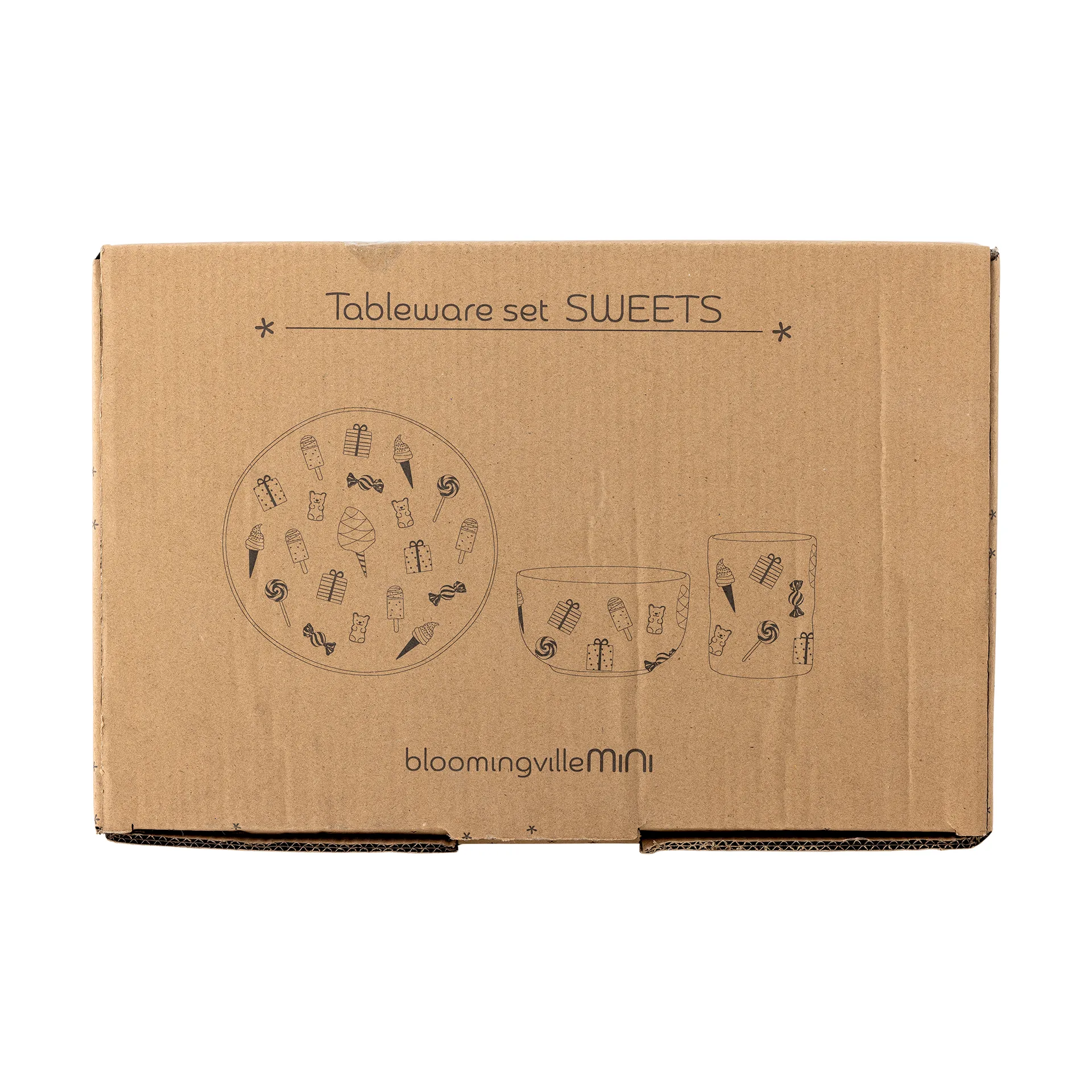 Service de table Sweets Lot de 3, Nature Bloomingville