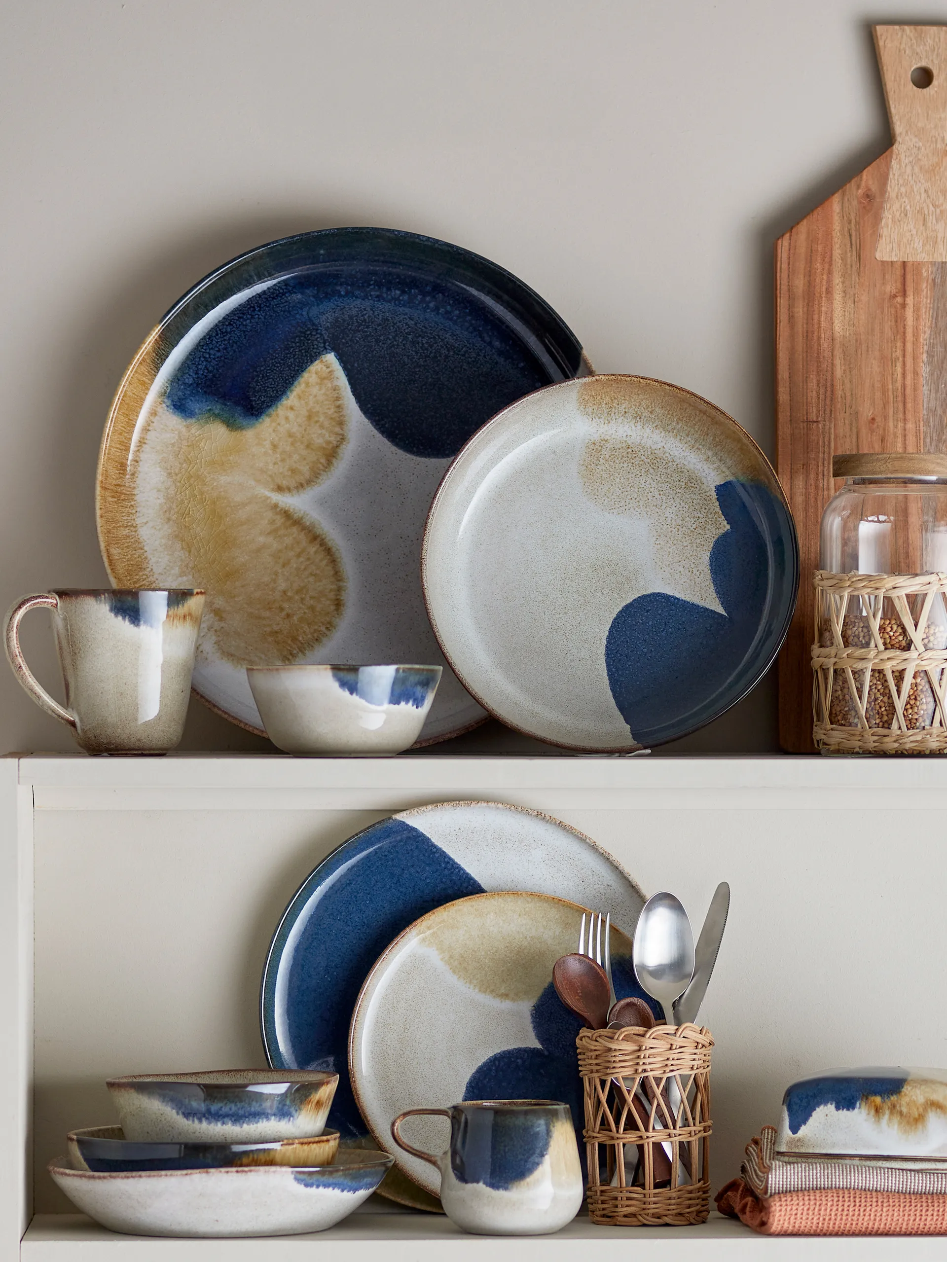 Service petit-déjeuner Jules 12 pièces, Gris Bloomingville