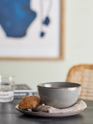 Service petit-déjeuner Sandrine 12 pièces - Gris - Bloomingville