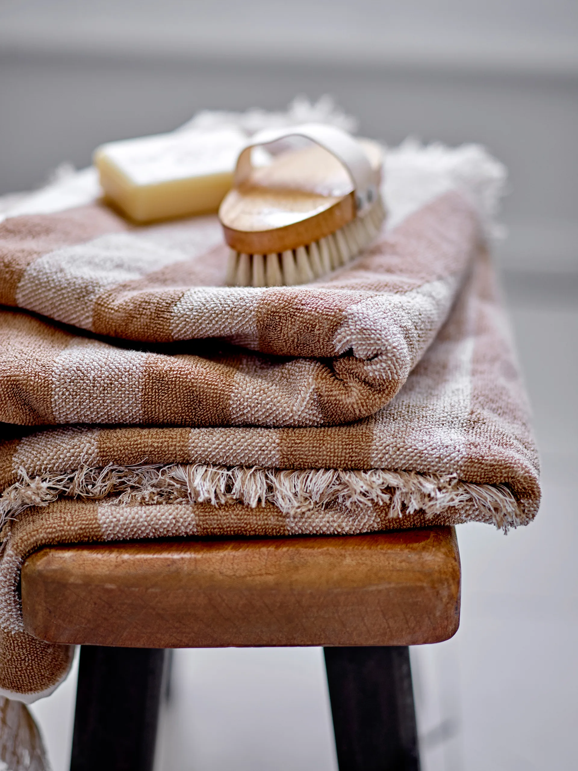 Serviette Elaia 50x100 cm, Marron Bloomingville