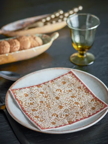 Serviette en papier Anniversary, lot de 20 - Jaune - Bloomingville