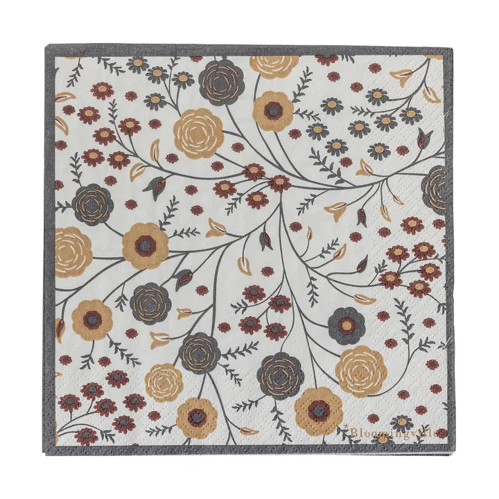 Serviette en papier Eydis, lot de 20 - Naturel - Bloomingville