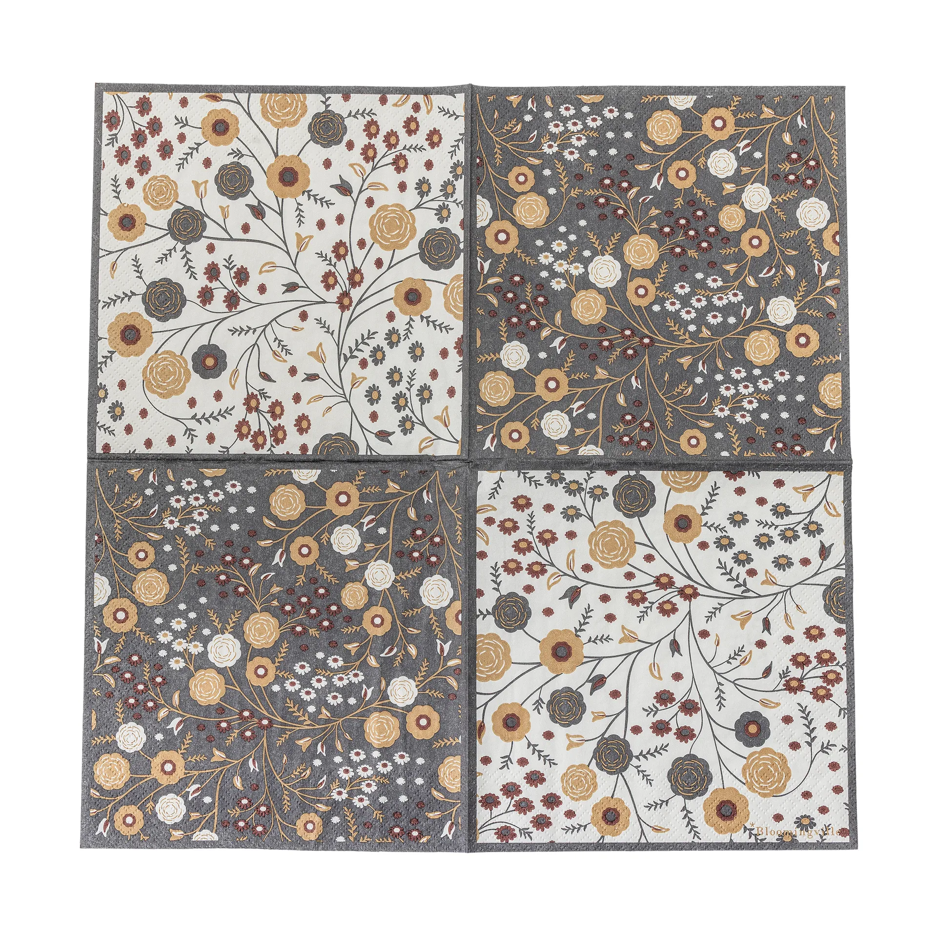 Serviette en papier Eydis, lot de 20, Naturel Bloomingville