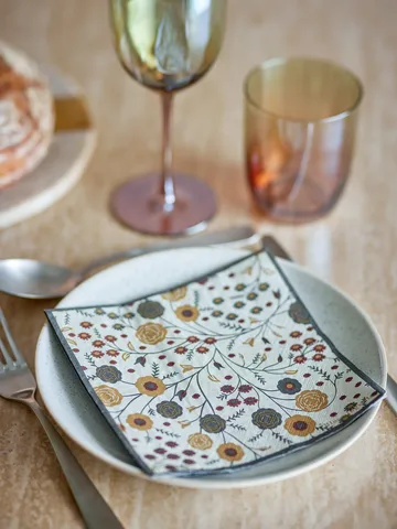 Serviette en papier Eydis, lot de 20 - Naturel - Bloomingville