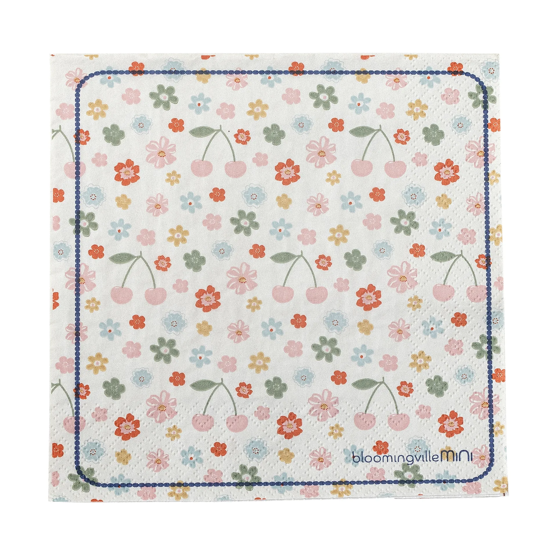 Serviettes en papier Cherry Lot de 20, Rose Bloomingville