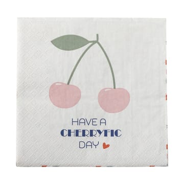 Serviettes en papier Cherry Lot de 20 - Rose - Bloomingville