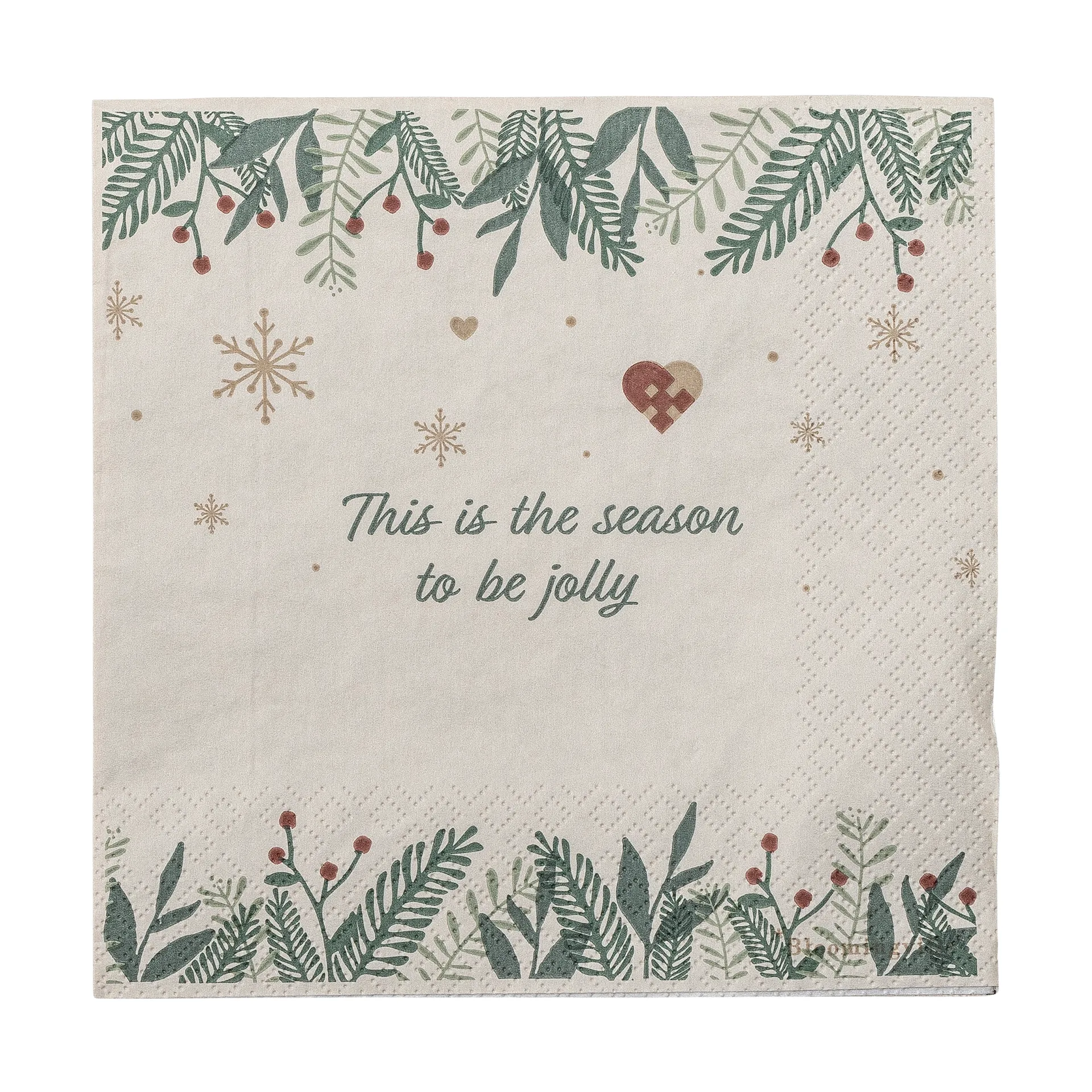 Serviettes en papier Grazia 33x33 cm paquet de 20, Multi Bloomingville