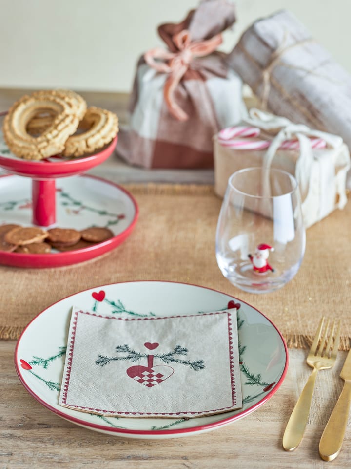 Serviettes en papier Yule 33x33 cm paquet de 20, Multi Bloomingville