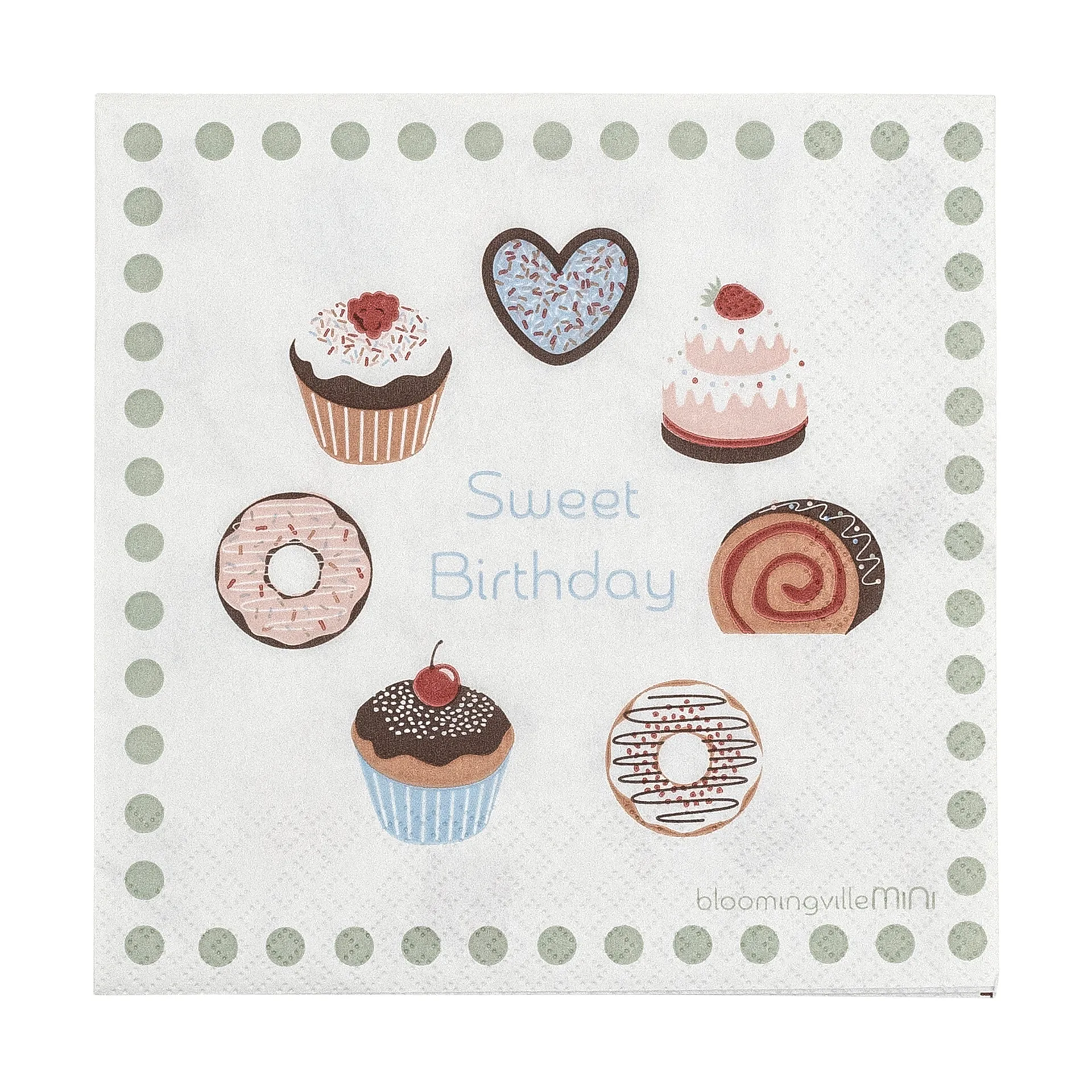 Serviettes Sweets, lot de 20, Rose Bloomingville