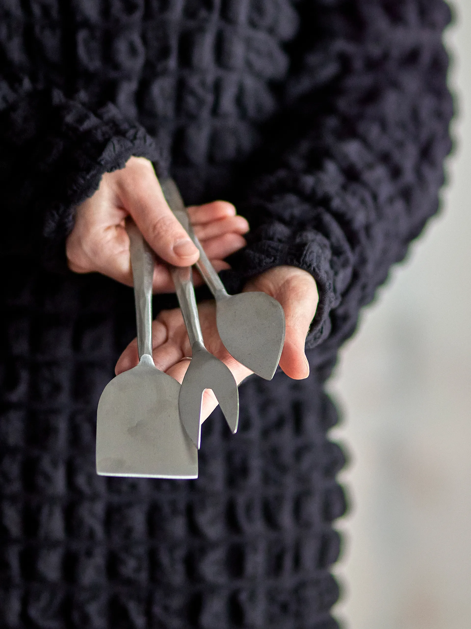 Set de couteaux à fromage Kinnie 3 pièces, Acier inoxydable Bloomingville