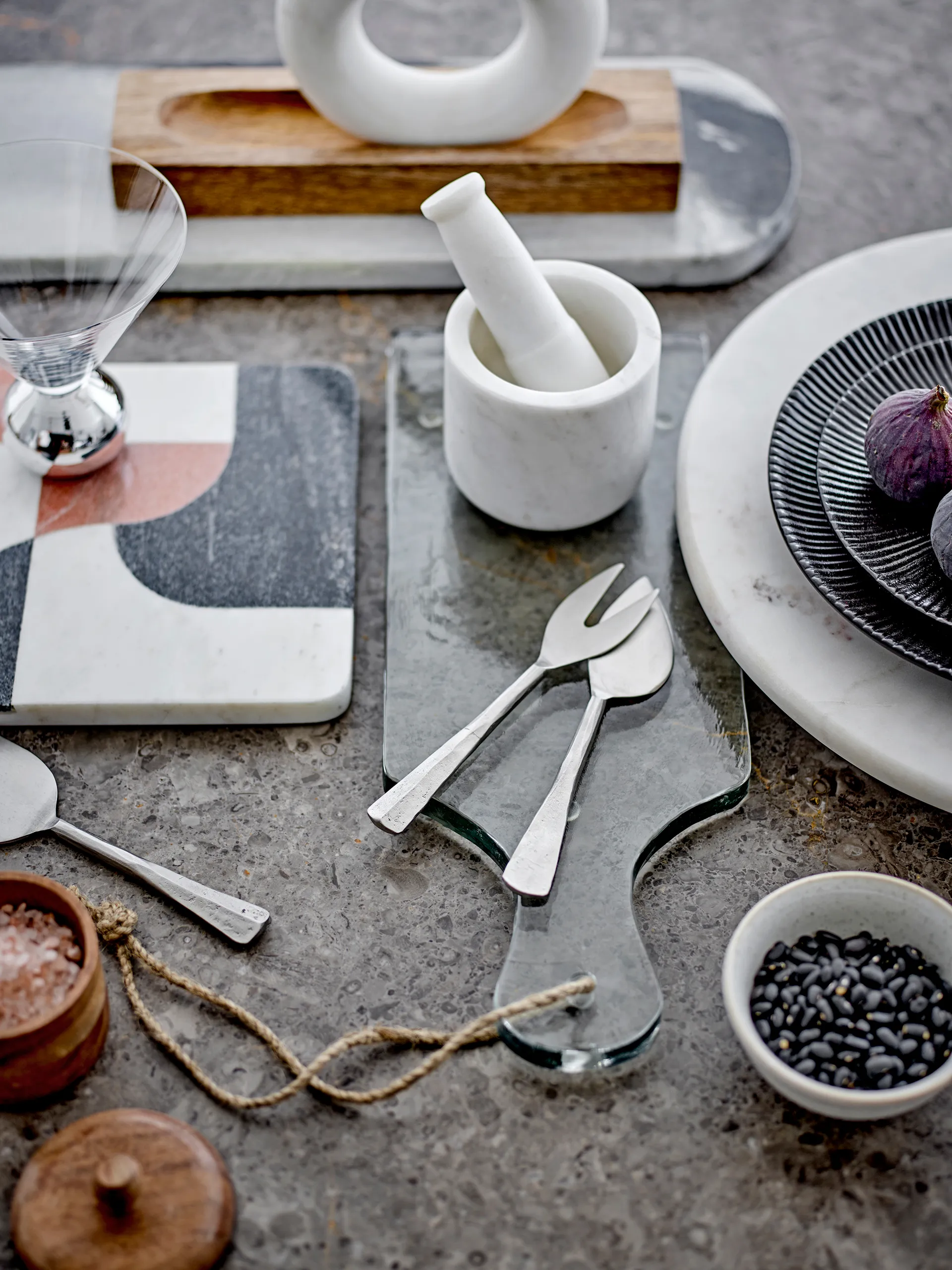 Set de couteaux à fromage Kinnie 3 pièces, Acier inoxydable Bloomingville