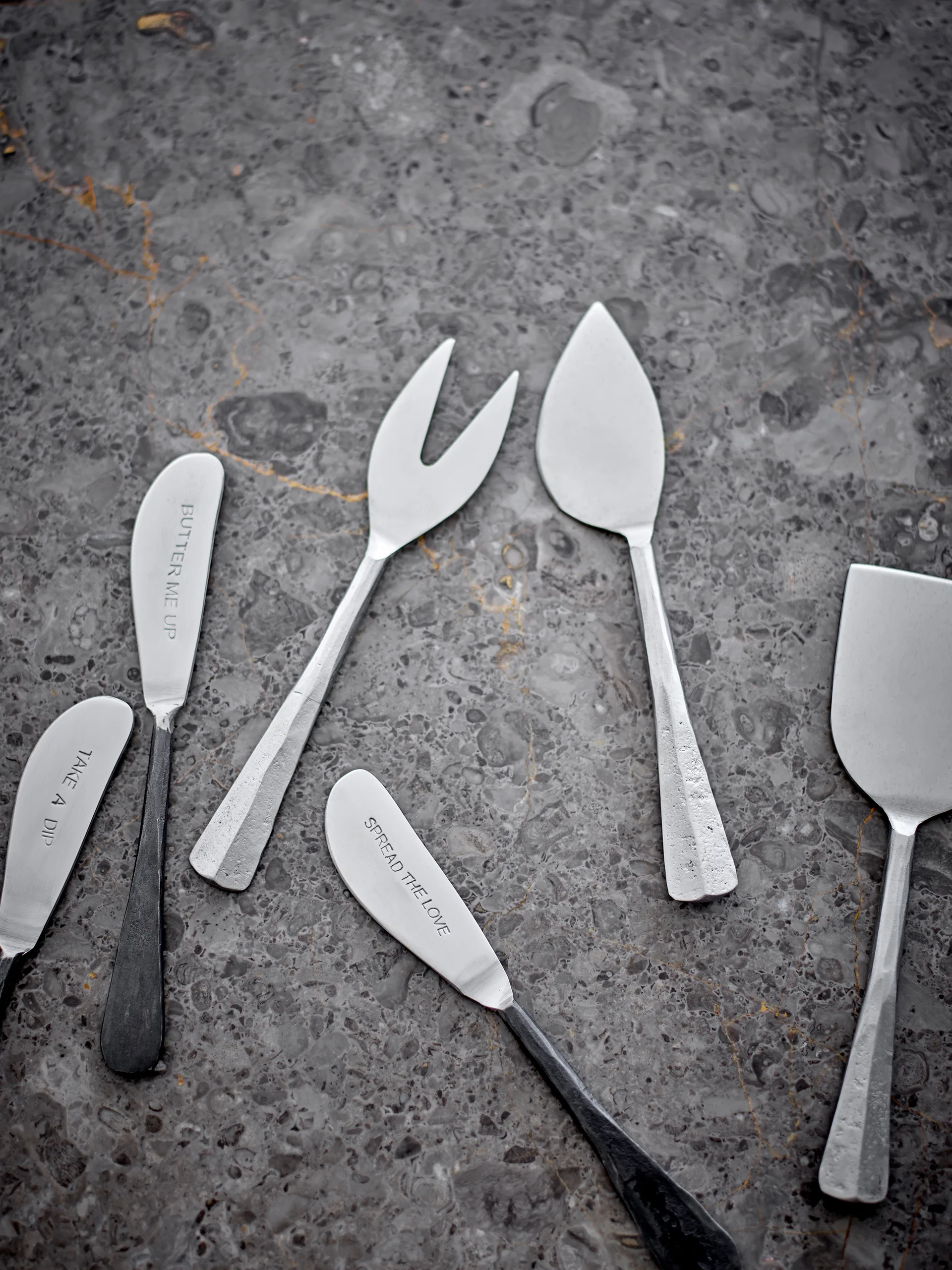 Set de couteaux à fromage Kinnie 3 pièces, Acier inoxydable Bloomingville