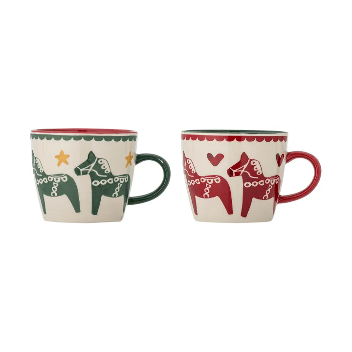 Siffer mugg - Multicolore, 2 pièces, 30 cl - Bloomingville