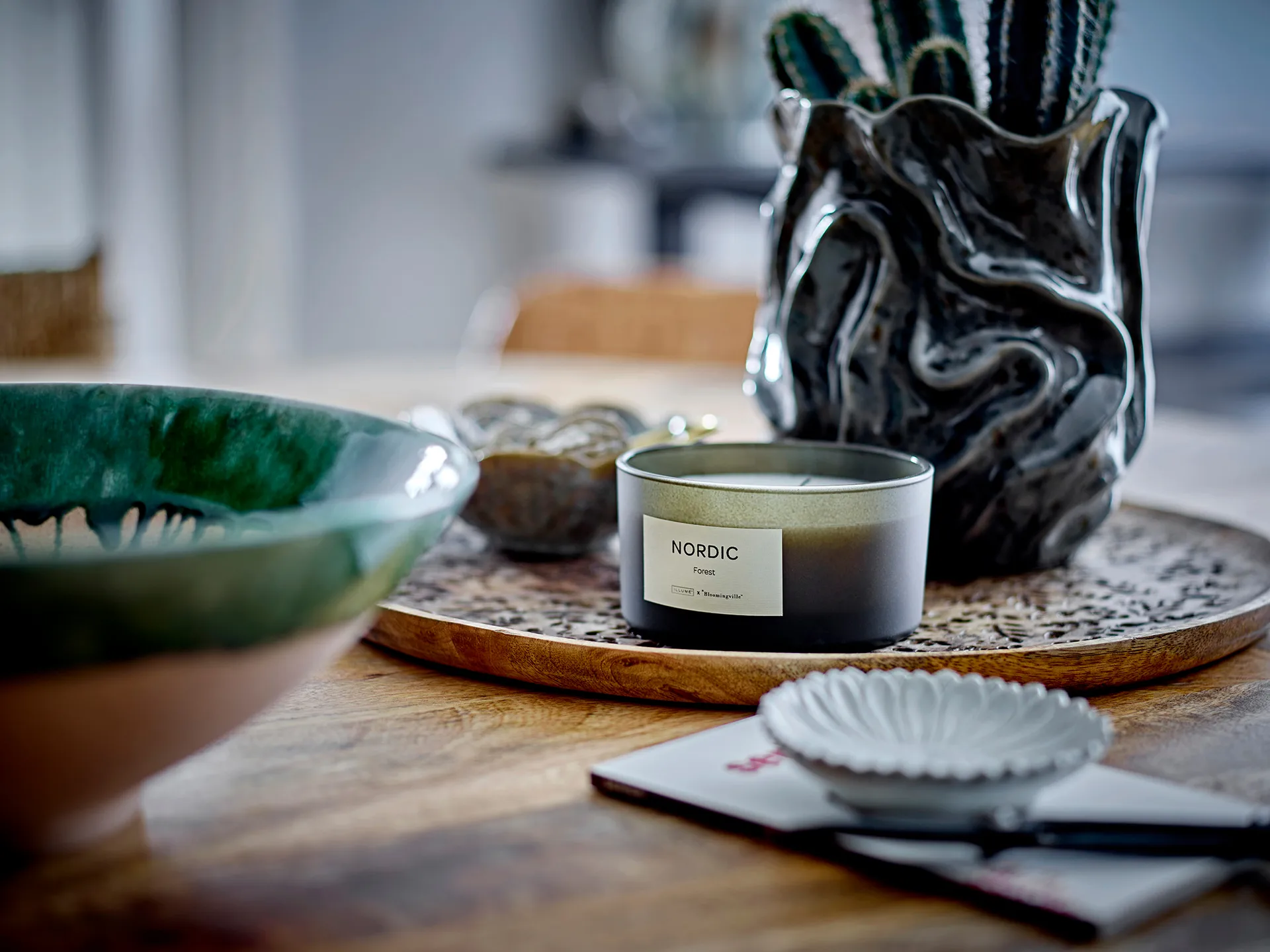 Soumia vase 19 cm, Gris Bloomingville